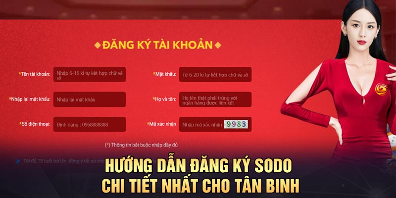 Hướng dẫn đăng ký Sodo chi tiết nhất cho tân binh